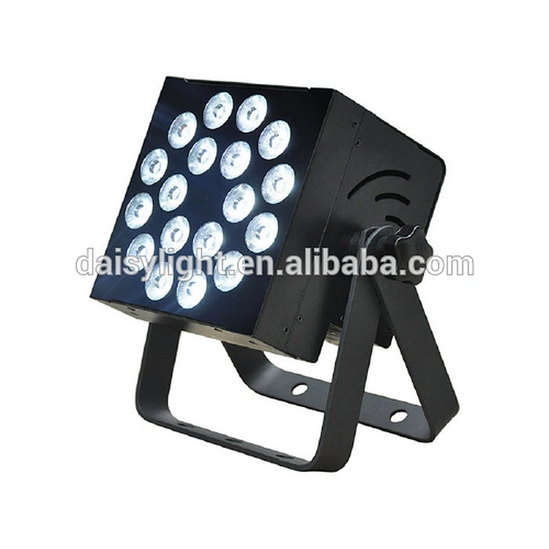 DMX Indoor Led Flat Par Stage Light RGBWA 18x10W 5-in-1IP20