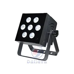 Guangzhou IP20 DJ indoor wireless battery led mini flat led par light