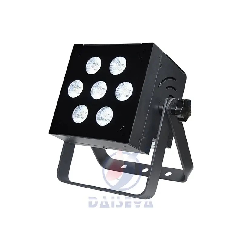 Guangzhou IP20 DJ indoor wireless battery led mini flat led par light