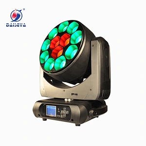 High Power 40W*12PCS Zoom moving head stage light with dot matrix