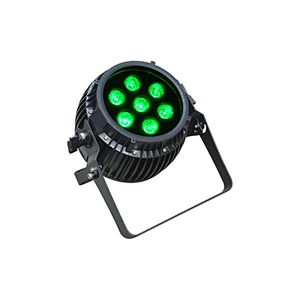 LED Battery Powered Par Can 7pcs*12W RGBWAWUV 6-in-1 IP65