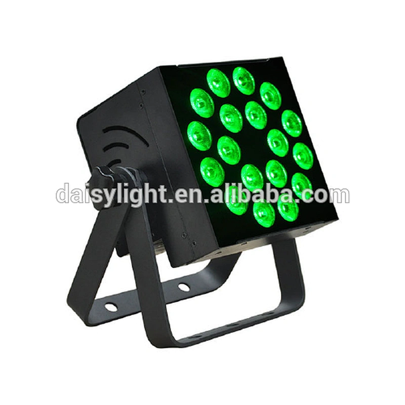 DMX Indoor Led Flat Par Stage Light RGBWA 18x10W 5-in-1IP20