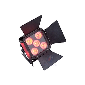 Manufacture china 7 IN 1 waterproof show LED par with barndoor
