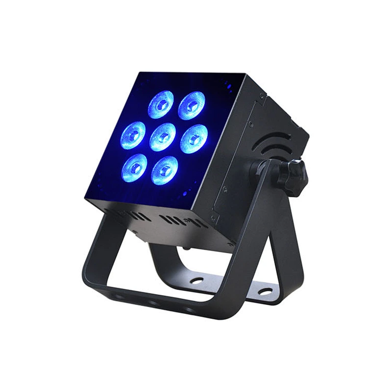 Hot Sale DJ Stage Light LED Flat Par 7pcs*10W RGBAW 5-in-1 IP20 WF107