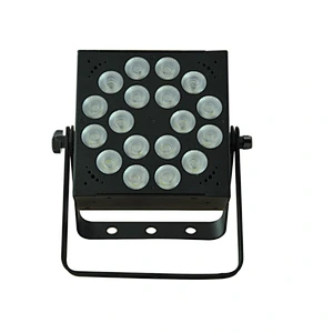 LED Indoor Flat Par Light WS1218-18*12W RGBAW-UV 6-IN-1 IP20
