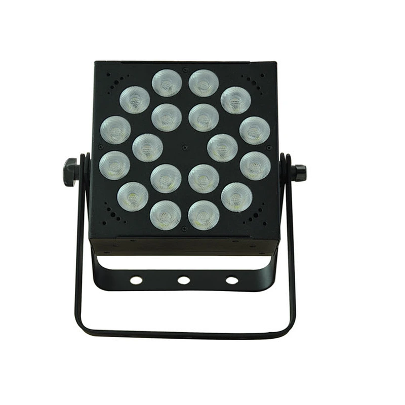 LED Indoor Flat Par Light WS1218-18*12W RGBAW-UV 6-IN-1 IP20