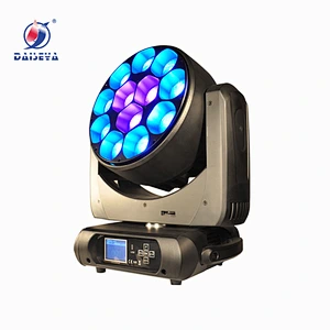 High Power 40W*12PCS Zoom moving head stage light with dot matrix