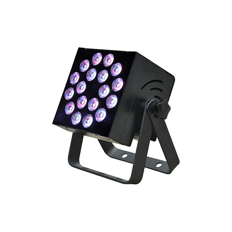 LED Indoor Flat Par Light WS1218-18*12W RGBAW-UV 6-IN-1 IP20