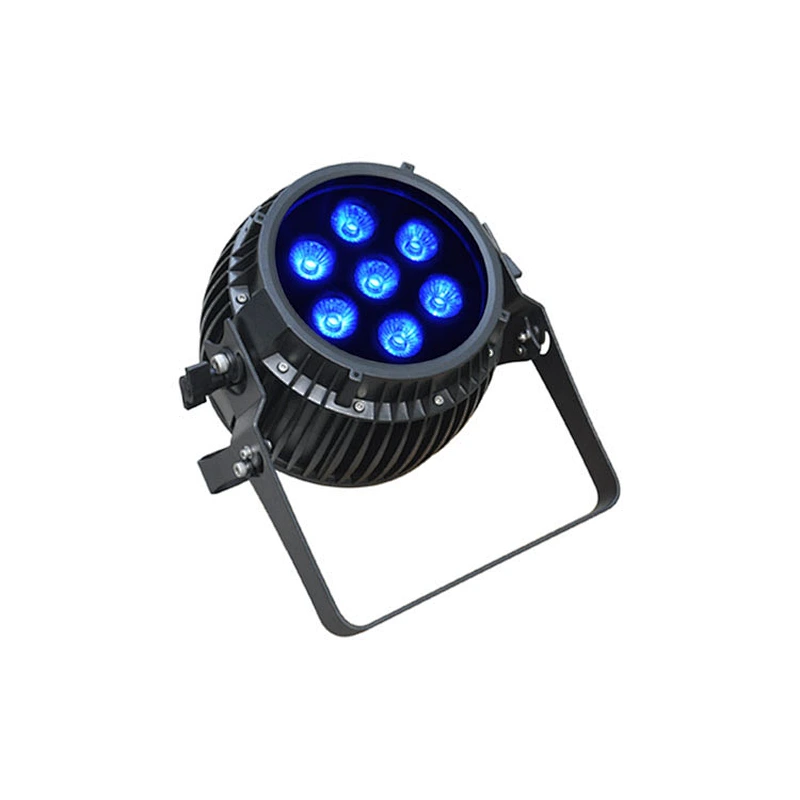 LED Battery Powered Par Can 7pcs*12W RGBWAWUV 6-in-1 IP65