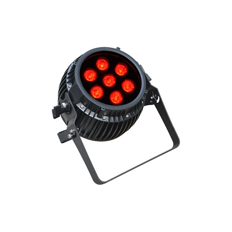 LED Battery Powered Par Can 7pcs*12W RGBWAWUV 6-in-1 IP65