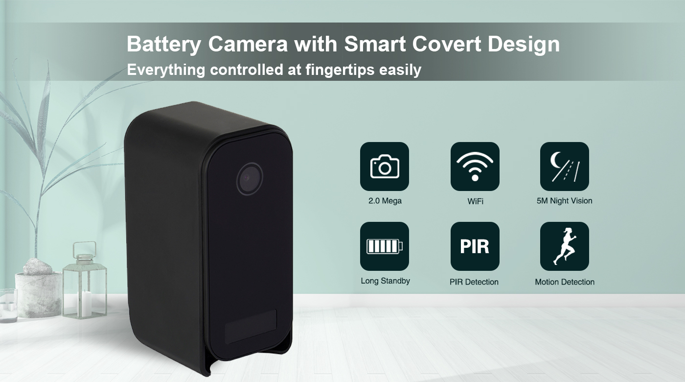Aishine WiFi Wireless Camera PIR 180 Days Standby Time EL-LS007 long standby battery WiFi camera product detail image