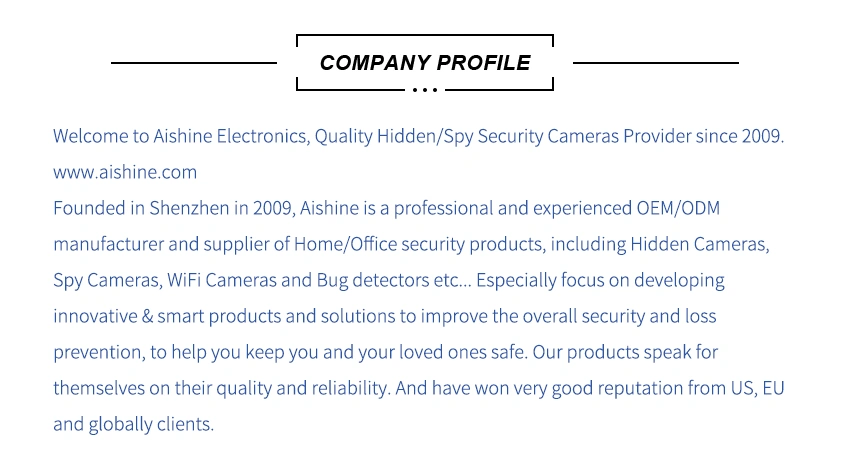 Aishine WiFi Security IP Camera EI-TY007 Tuya WiFi security camera product detail image