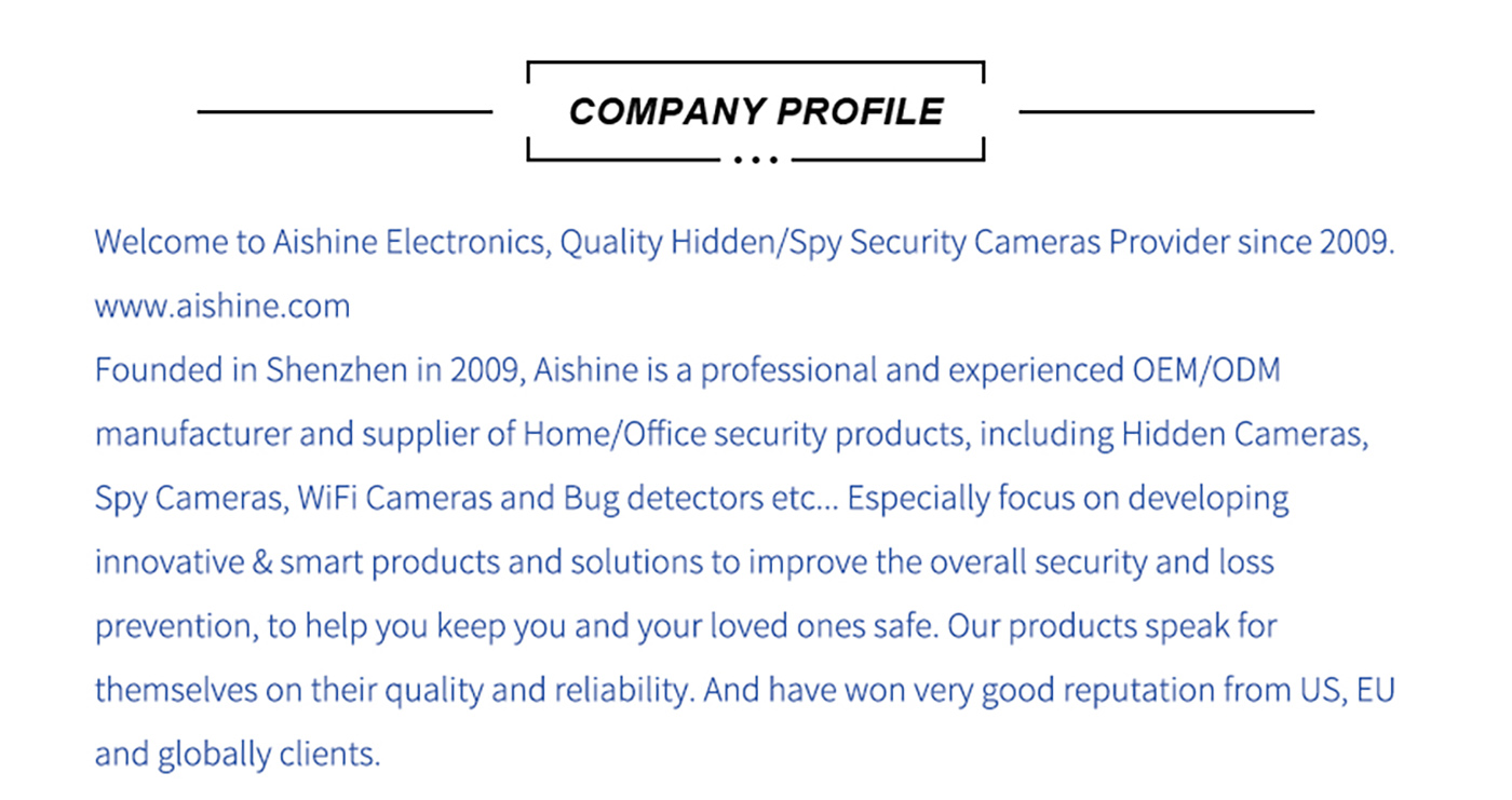Aishine Weatherproof Mini WiFi Camera EI---IP055-E-Dual long standby battery WiFi camera product detail image