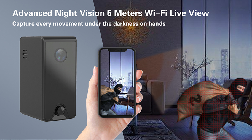 Aishine HD 1080P Battery Wi-Fi Security Camera EI-LS002 long standby battery WiFi camera product detail image