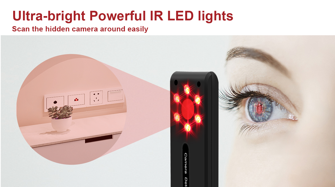 Aishine Anti-Spy Hidden Camera Finder EL-DE01 hidden camera detector product detail image