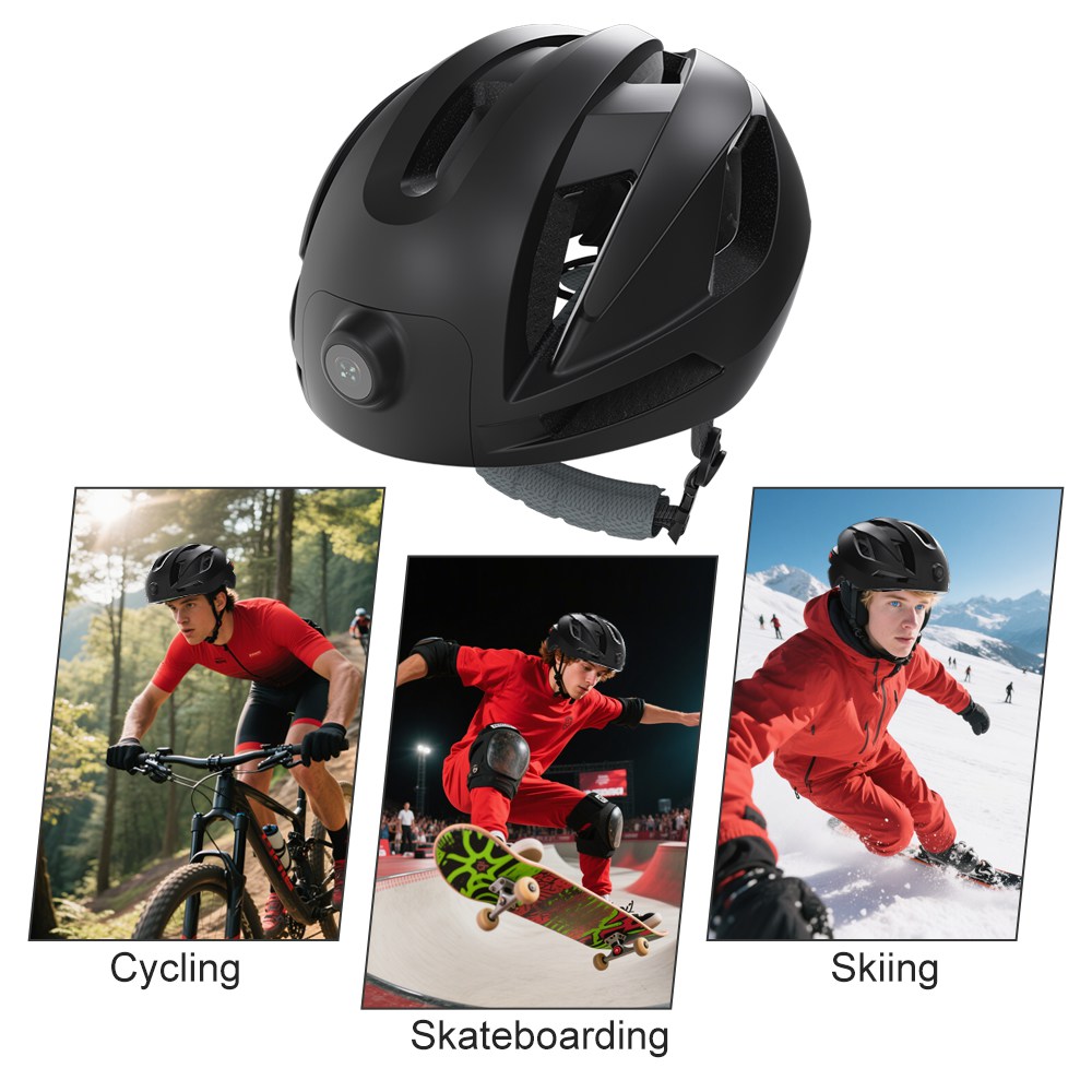 Aishine WiFi Bluetooth Helmet Action Camera EL-RAW3 wearable WiFi camera product detail image