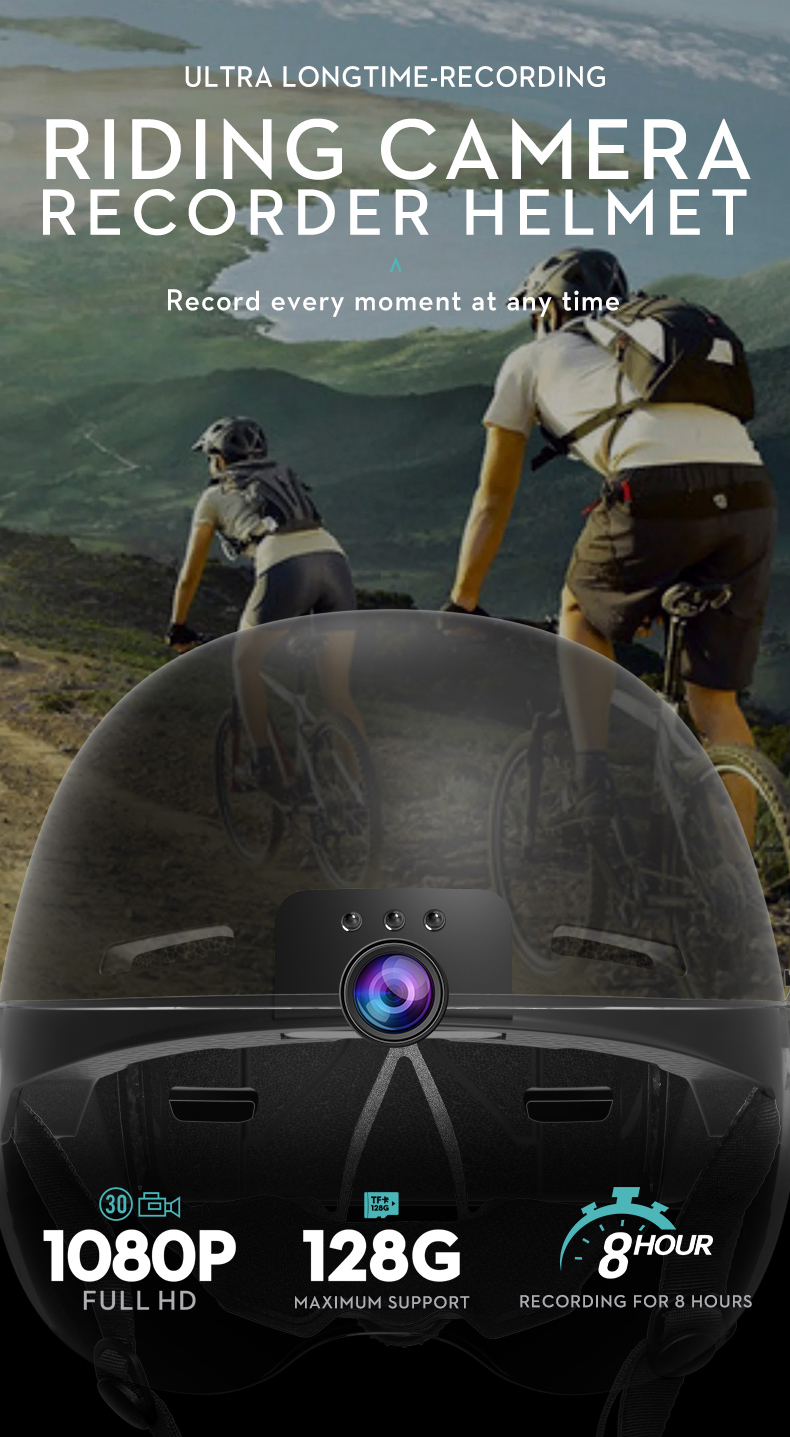 Riding Camera Recorder Helmet