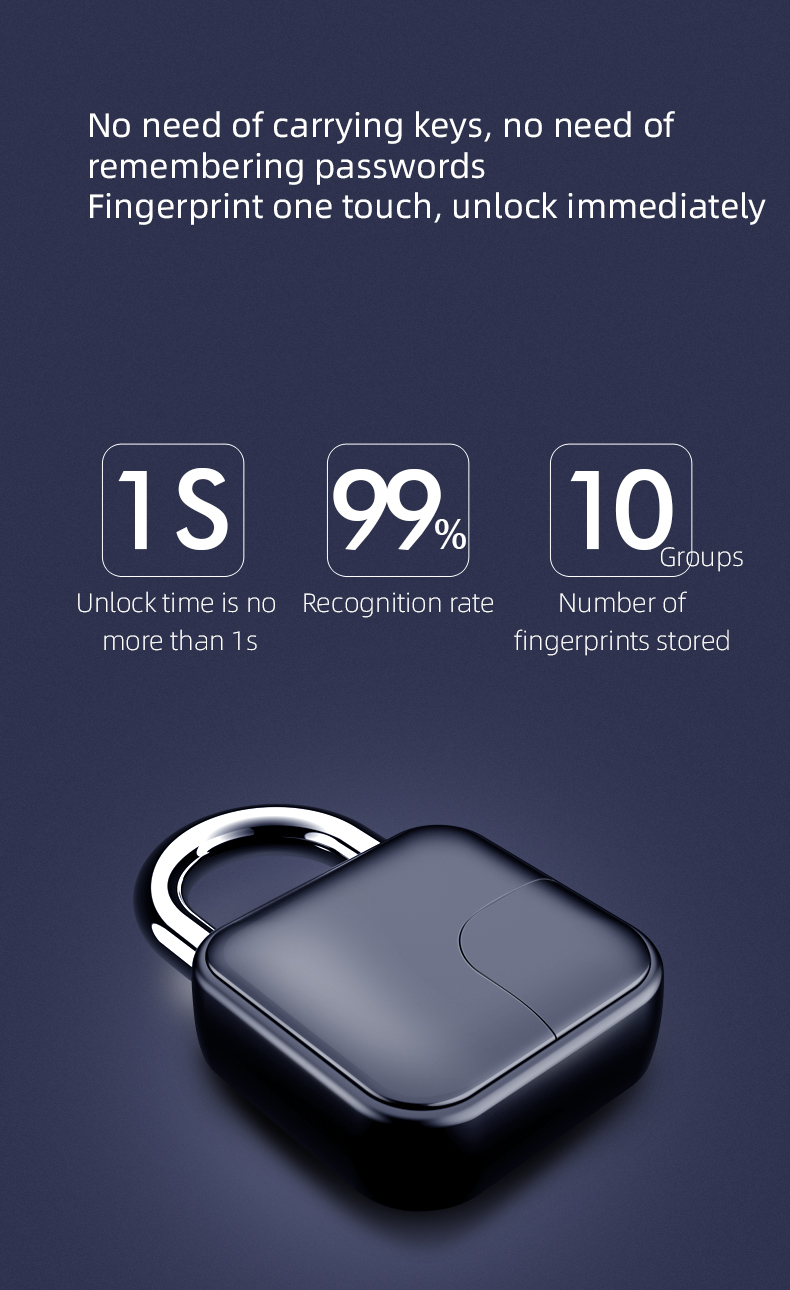 Fingerprint Smart APP Padlock