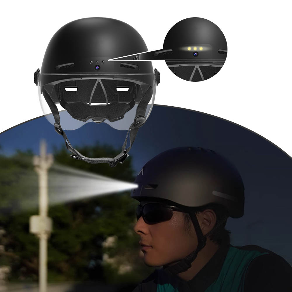 Aishine Riding Camera Recorder Helmet EL-RAW2 wearable WiFi camera product detail image