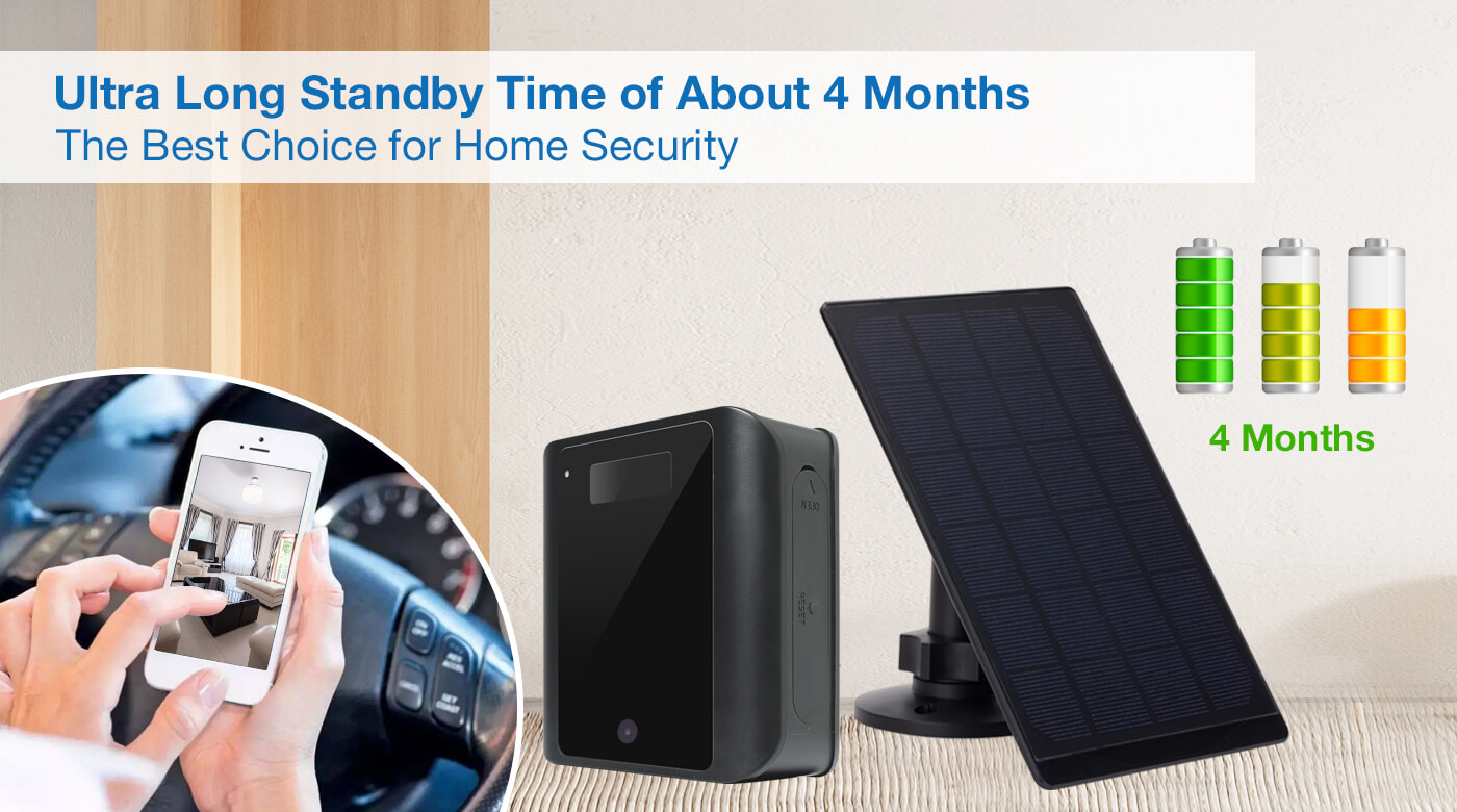 Aishine Solar Outdoor WiFi Camera Weatherproof Long Standby EL-LS016-SP long standby battery WiFi camera product detail image