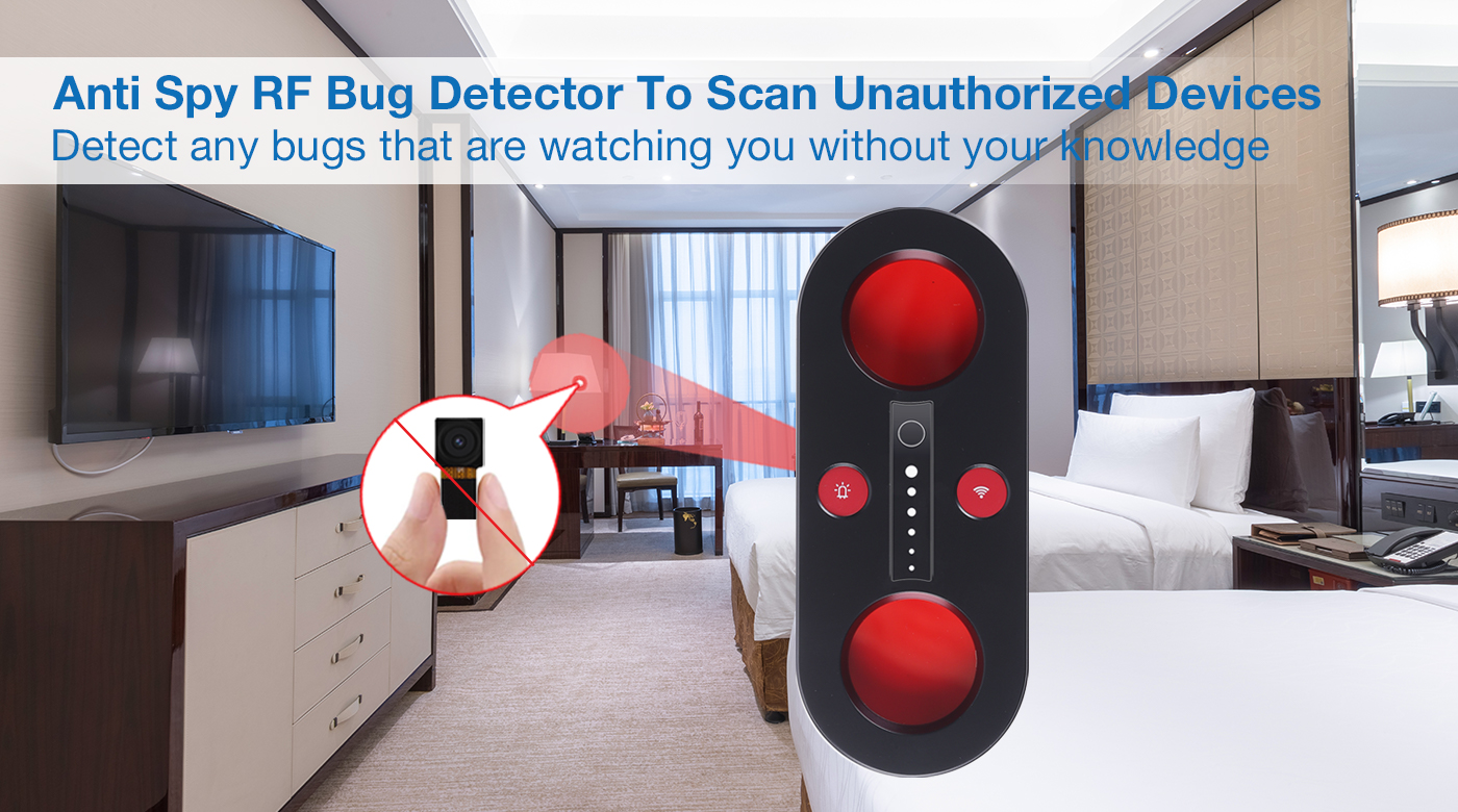 Aishine RF Hidden Camera Detector Bug Detector Anti Spy EL-DE010 hidden camera detector product detail image