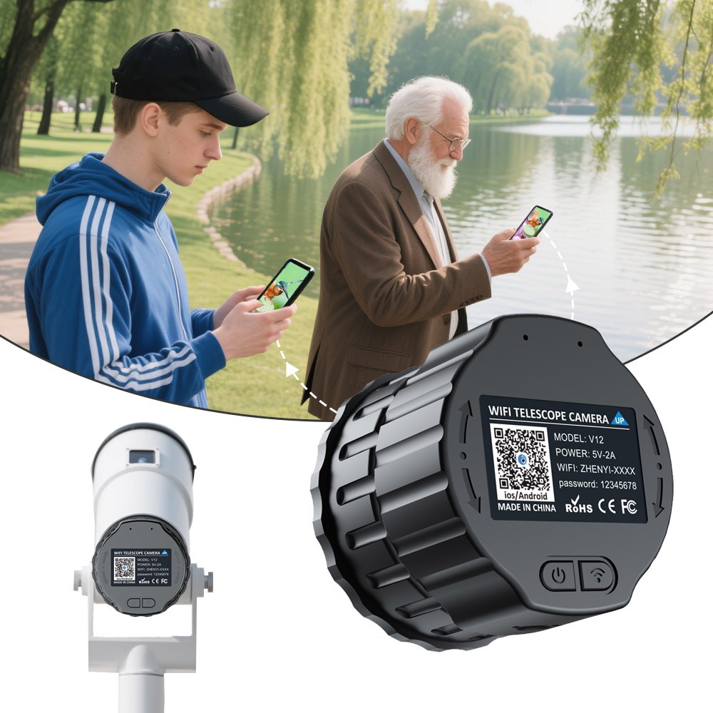 Aishine 2K WiFi HD Telescope Camera EL-V12 WiFi eyepiece camera product detail image