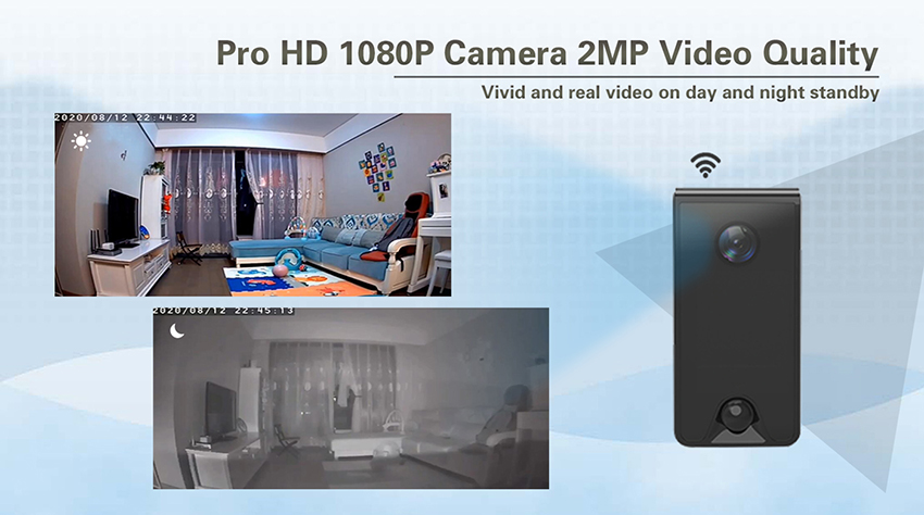 Aishine HD 1080P Battery Wi-Fi Security Camera EI-LS002 long standby battery WiFi camera product detail image