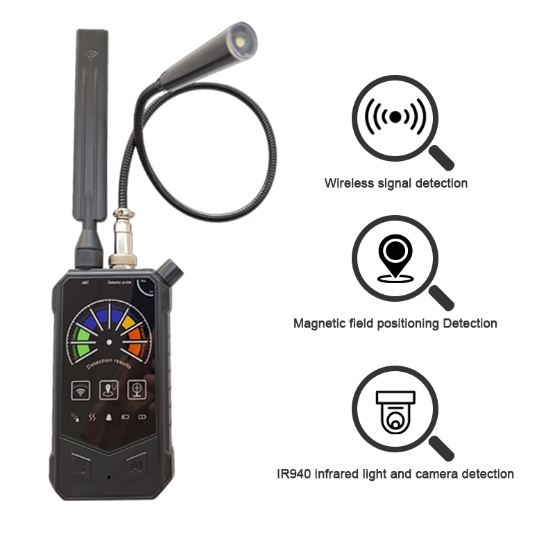 Aishine Portable 3-in-1 intelligent Detector EL-DE012 hidden camera detector product detail image