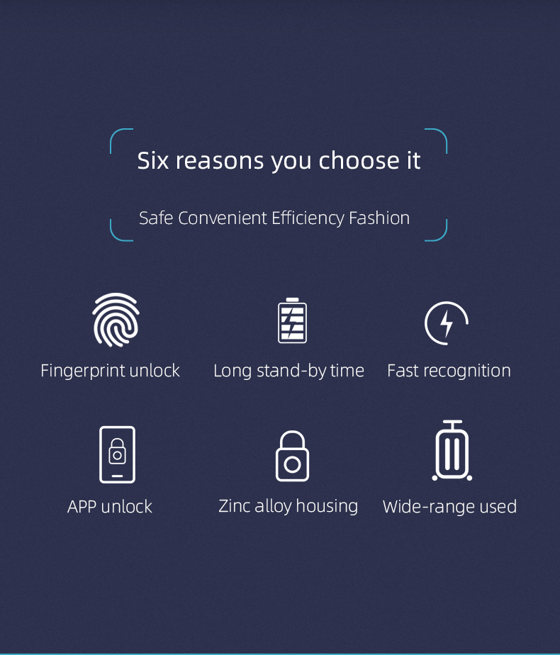 Fingerprint Smart APP Padlock