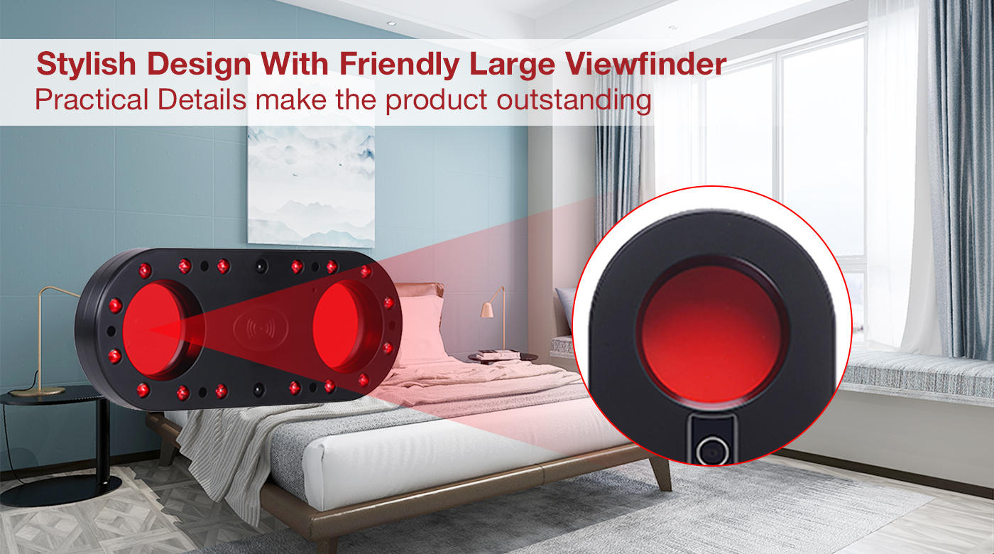 Aishine Hidden Camera Detector Bug Detector Anti Spy EL-DE010-1 hidden camera detector product detail image