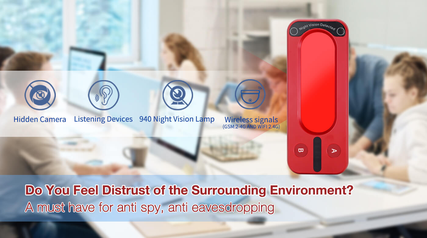 Aishine Hidden Camera Detector Bug Detector Anti Spy EL-DE09-1 hidden camera detector product detail image