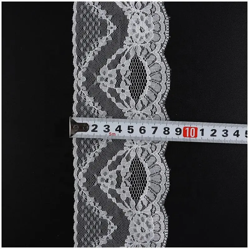 This White Cotton Lace Skirt Curtain Bedding Pure Cotton Lace Embroidered Lace Clothing Accessories