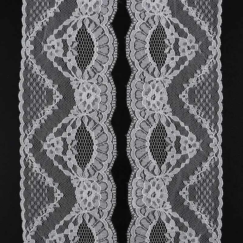 This White Cotton Lace Skirt Curtain Bedding Pure Cotton Lace Embroidered Lace Clothing Accessories