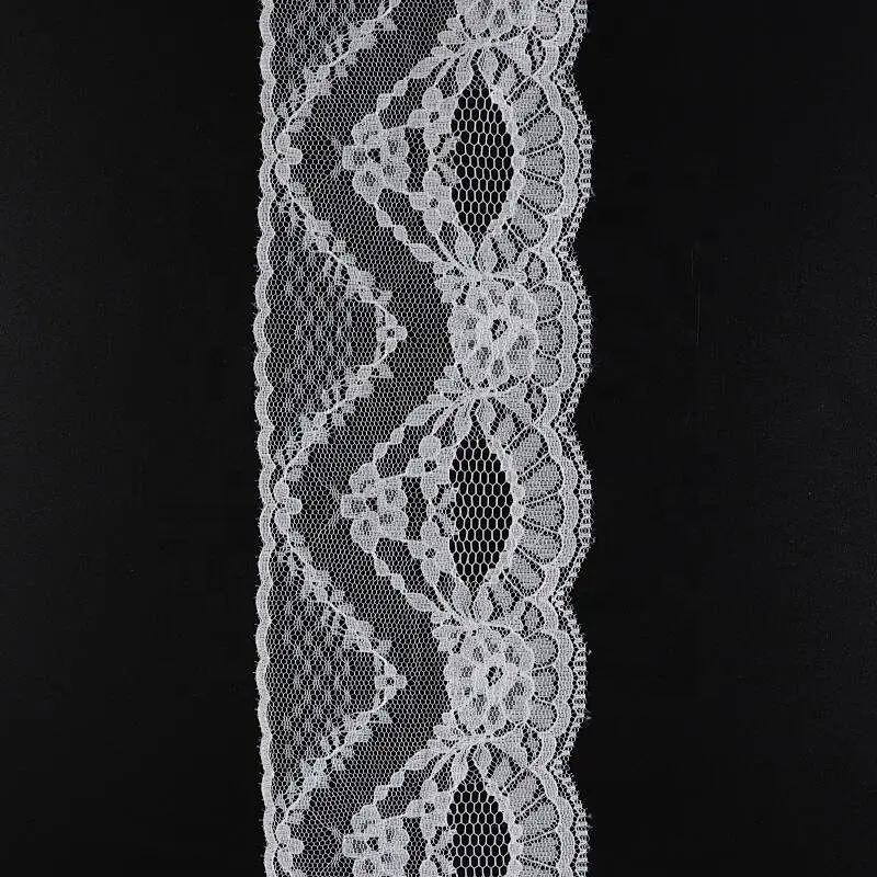 This White Cotton Lace Skirt Curtain Bedding Pure Cotton Lace Embroidered Lace Clothing Accessories