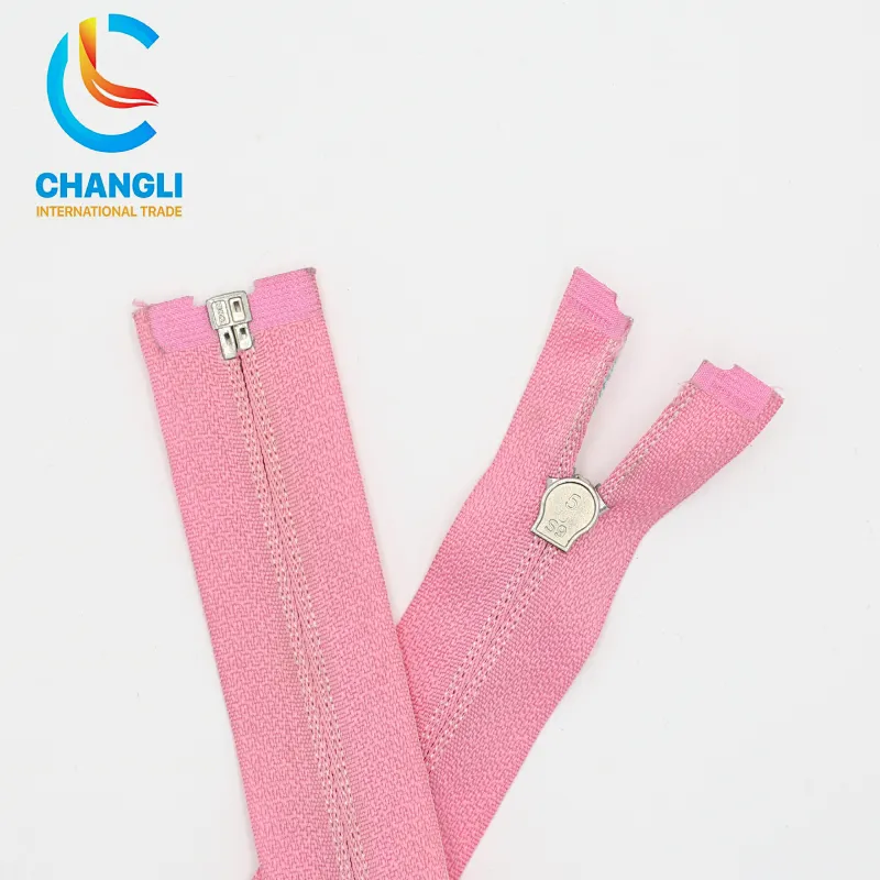 Laser Rainbow Color Nylon Zipper Open End High Quality
