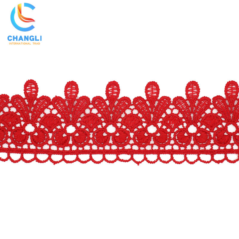 Little red flower lace