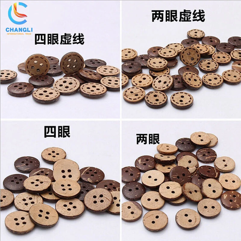 Coconut shell button