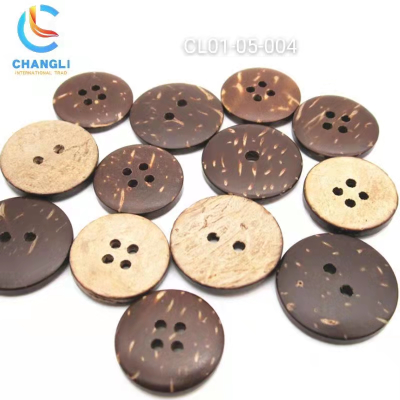 Coconut shell button
