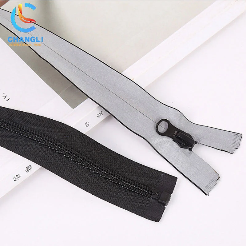 Reflective Waterproof Zipper Nylon Open End Garment High Quality