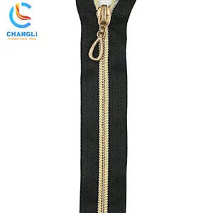 Hollow water drop head nylon zipper