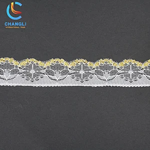 Pullable mixed color transparent lace