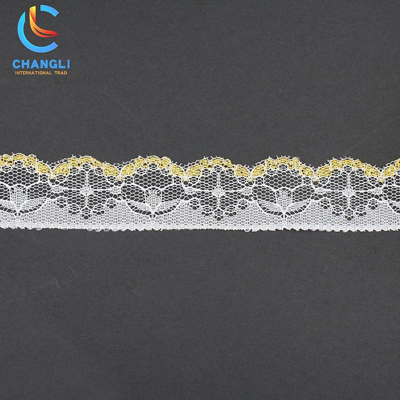 Pullable mixed color transparent lace