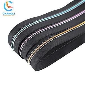 Factory Wholesale Nylon zipper Customized Color Teeth Open End High Quality