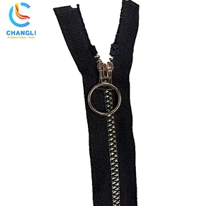 Metal Teeth Zipper 4# 5# 6# Customized Size Color