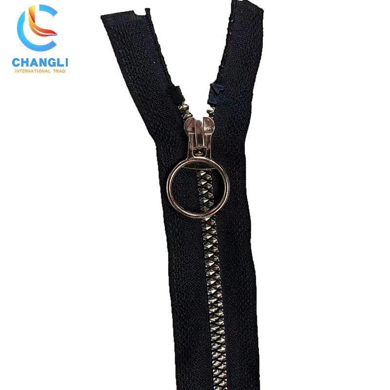 Metal Teeth Zipper 4# 5# 6# Customized Size Color