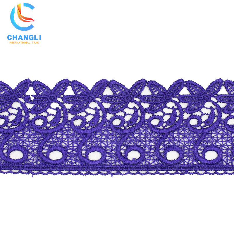 Purple transparent fancy lace