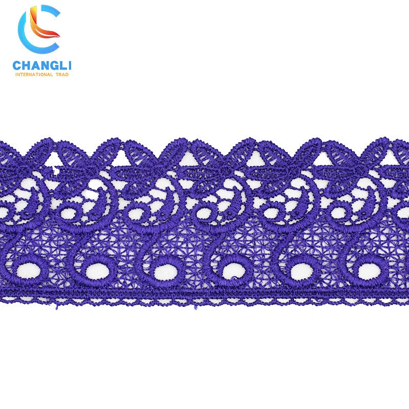 Purple transparent fancy lace