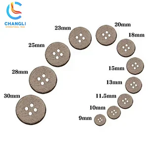 Coconut shell button