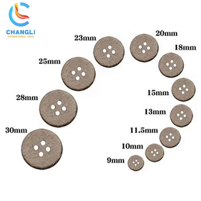 Coconut shell button