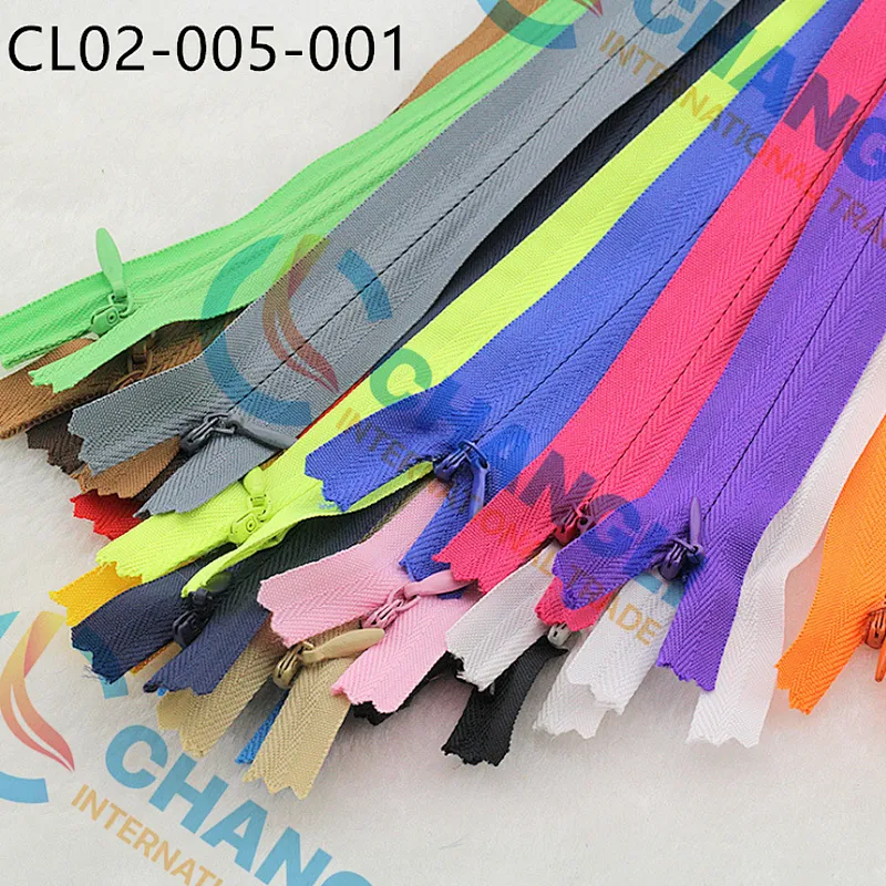 CUSTOM Fashion zippers 3# 5# 8# clothes zipper FOR lady man garments apparel factory wholesale price